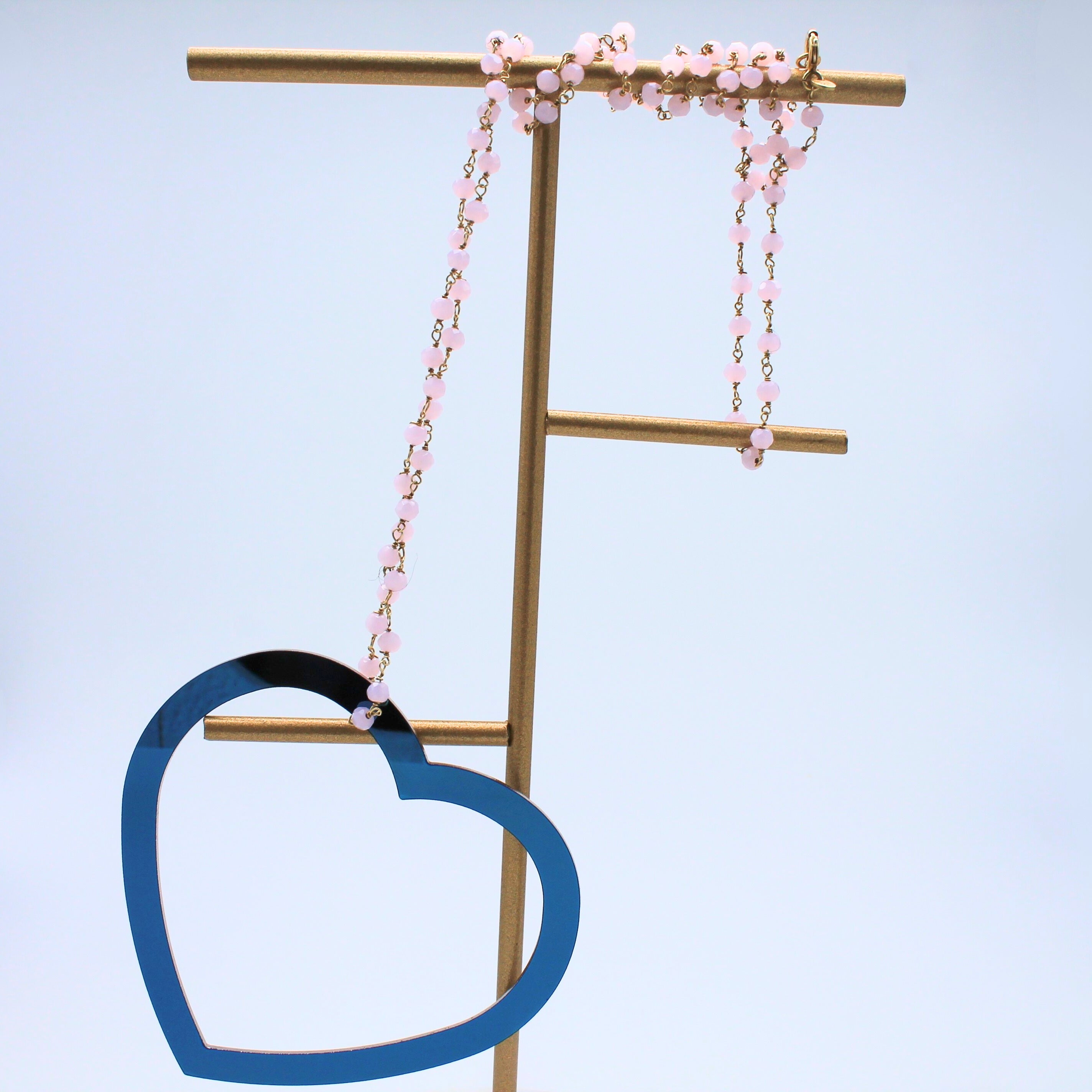 Collezione comete ciondolo inox blu