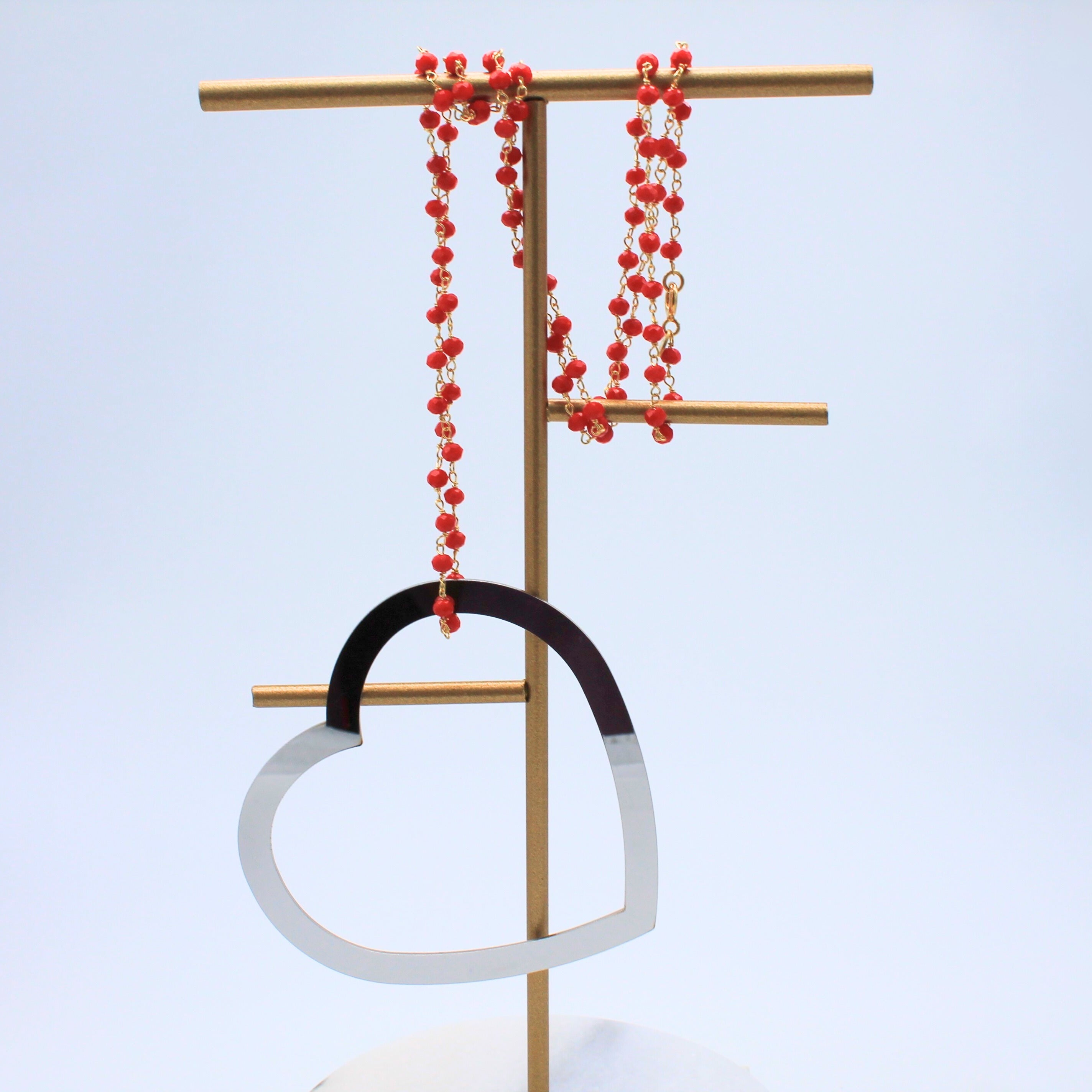 Ciondolo cuore inox argento