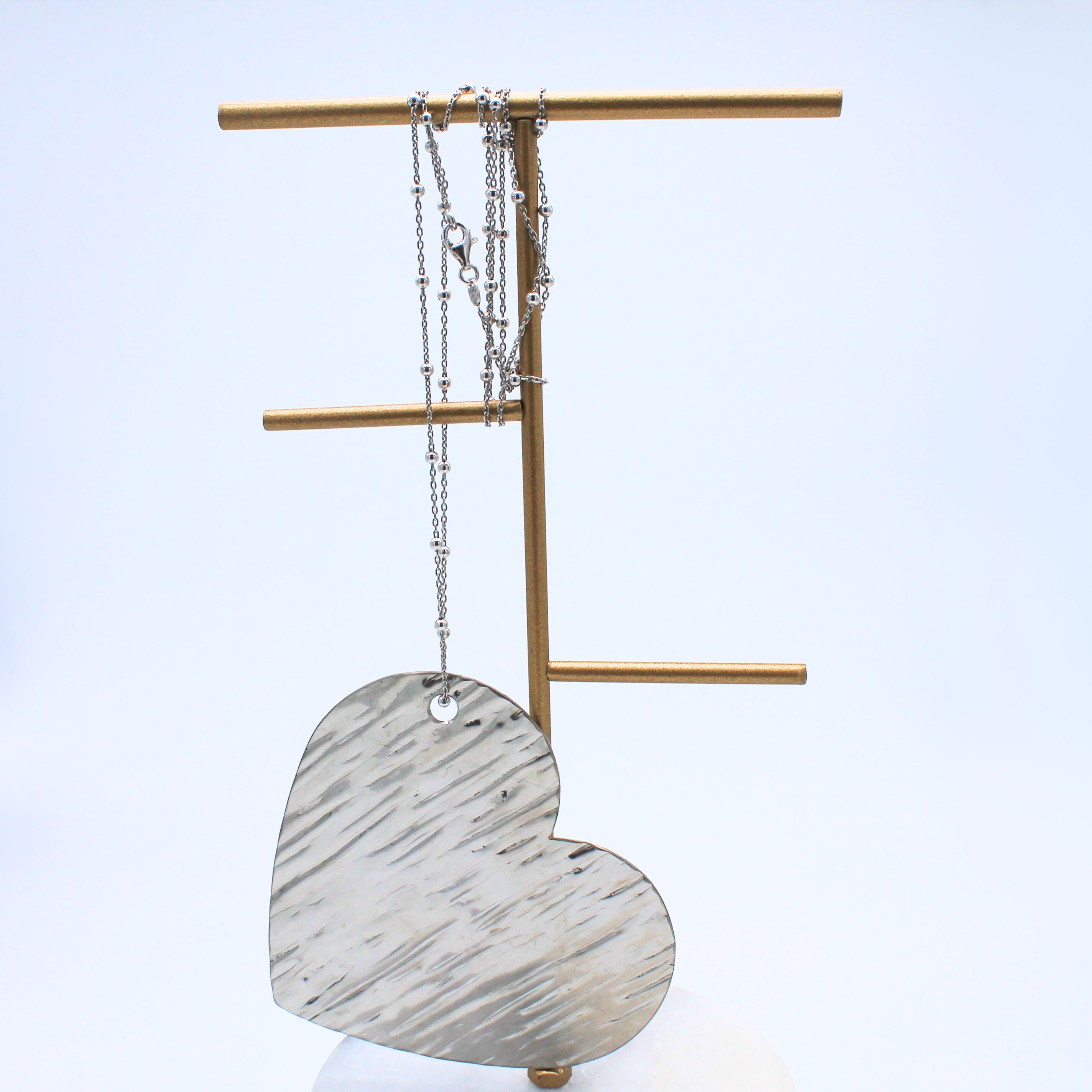 Ciondolo inox cuore grande istinto