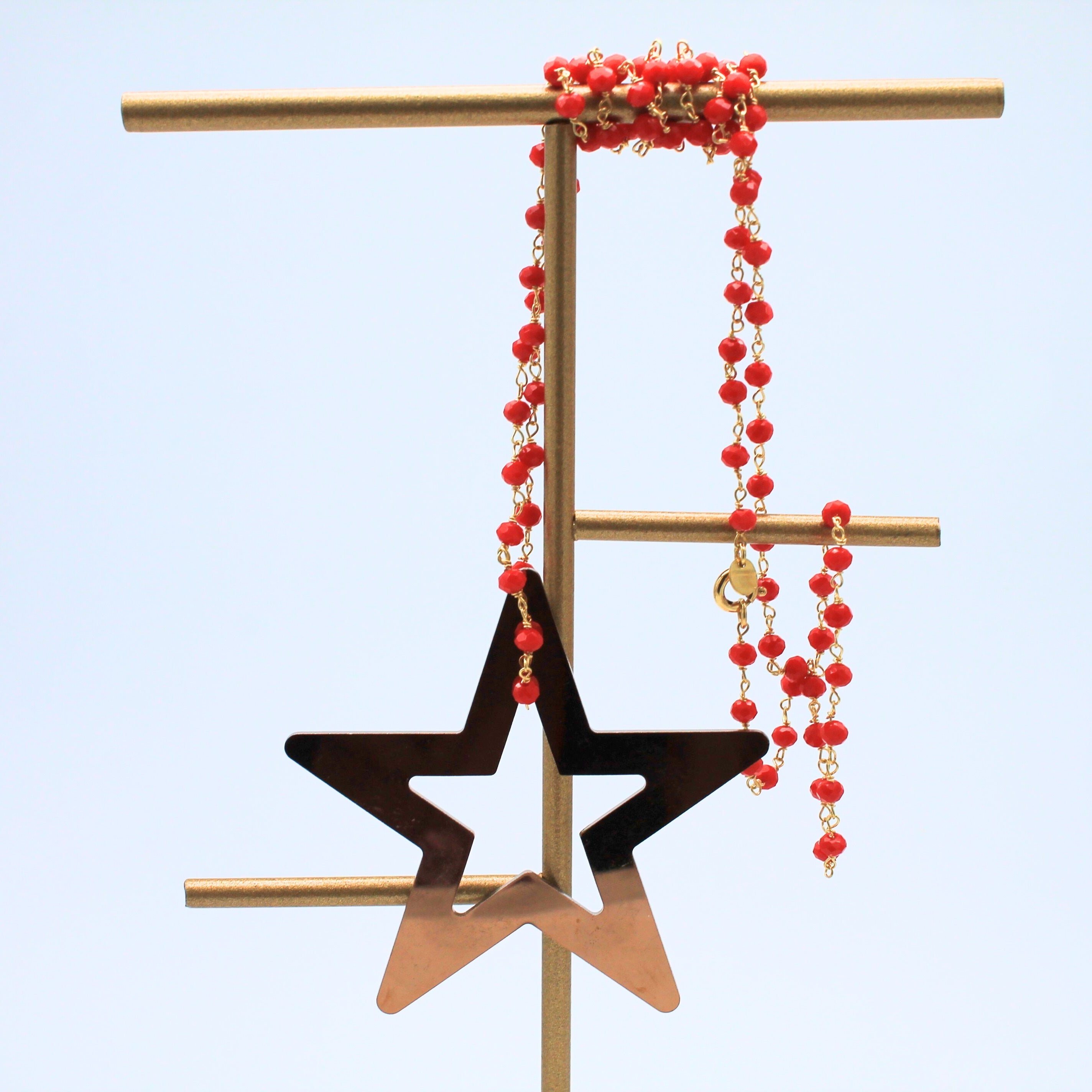 Ciondolo acciaio inox rosy