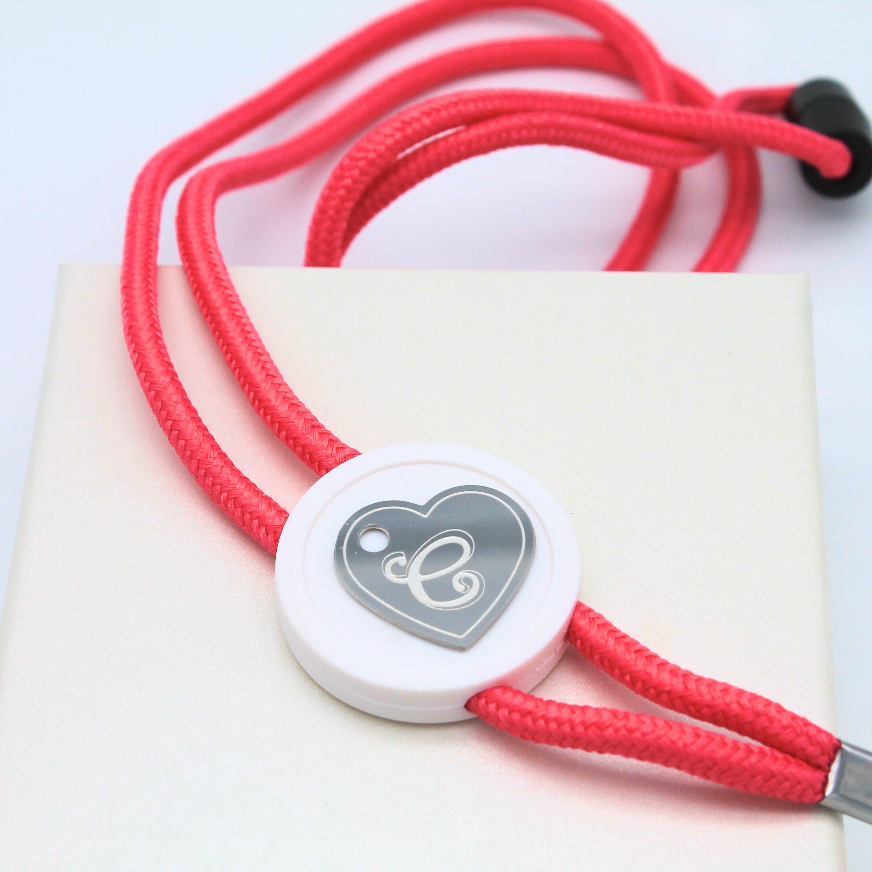 cuore inciso acciaio inox