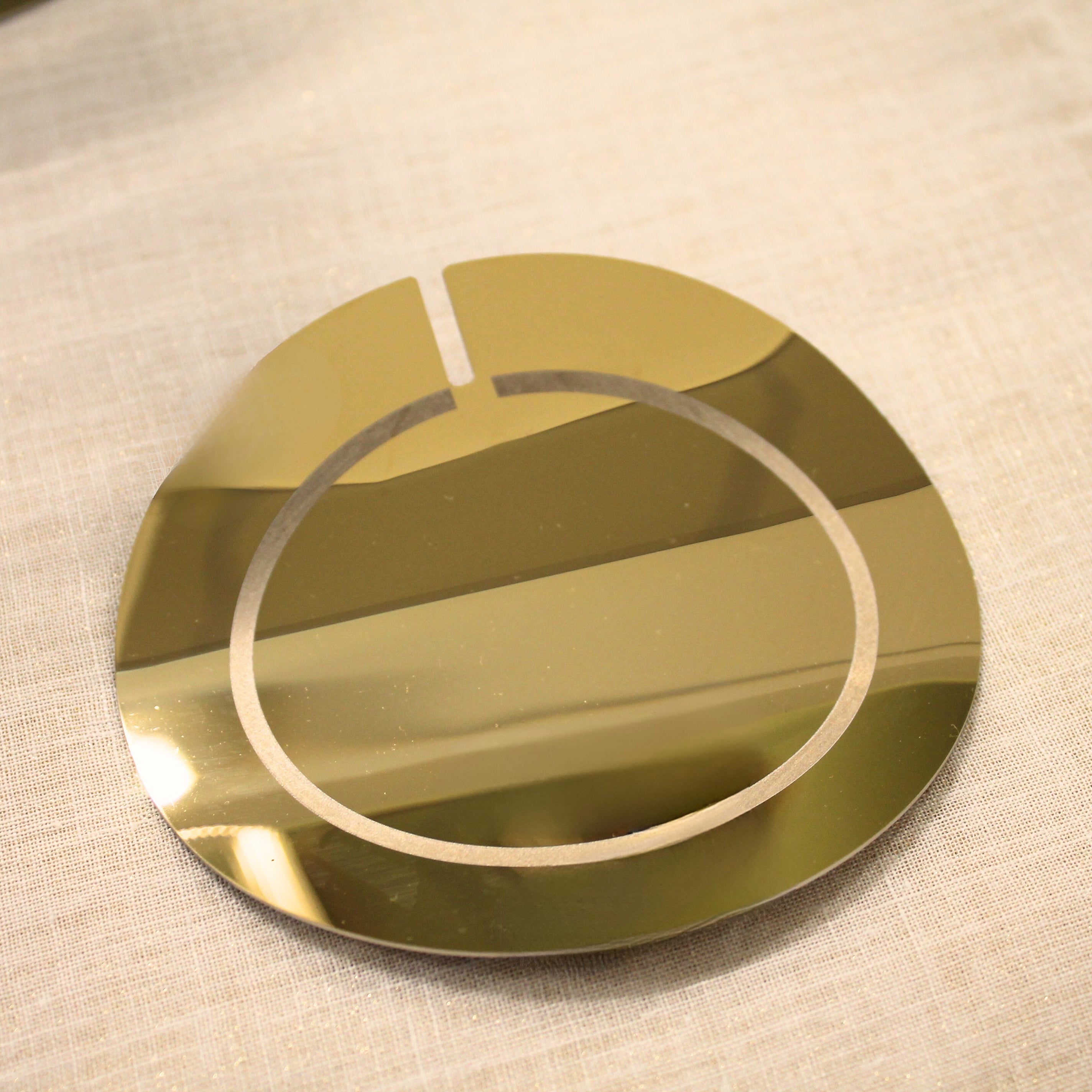 Portaposate gold acciaio