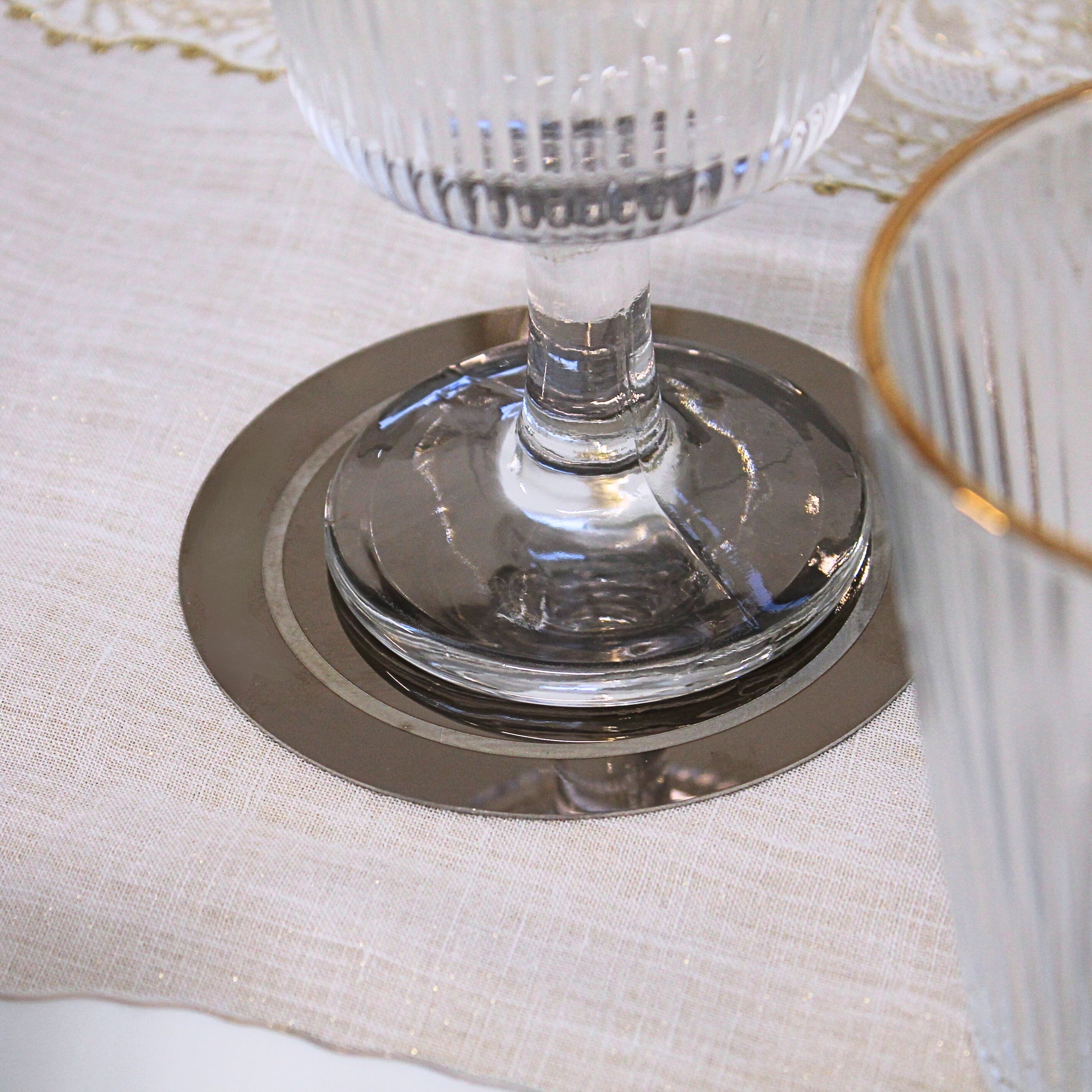 Sottobicchiere acciaio bronze