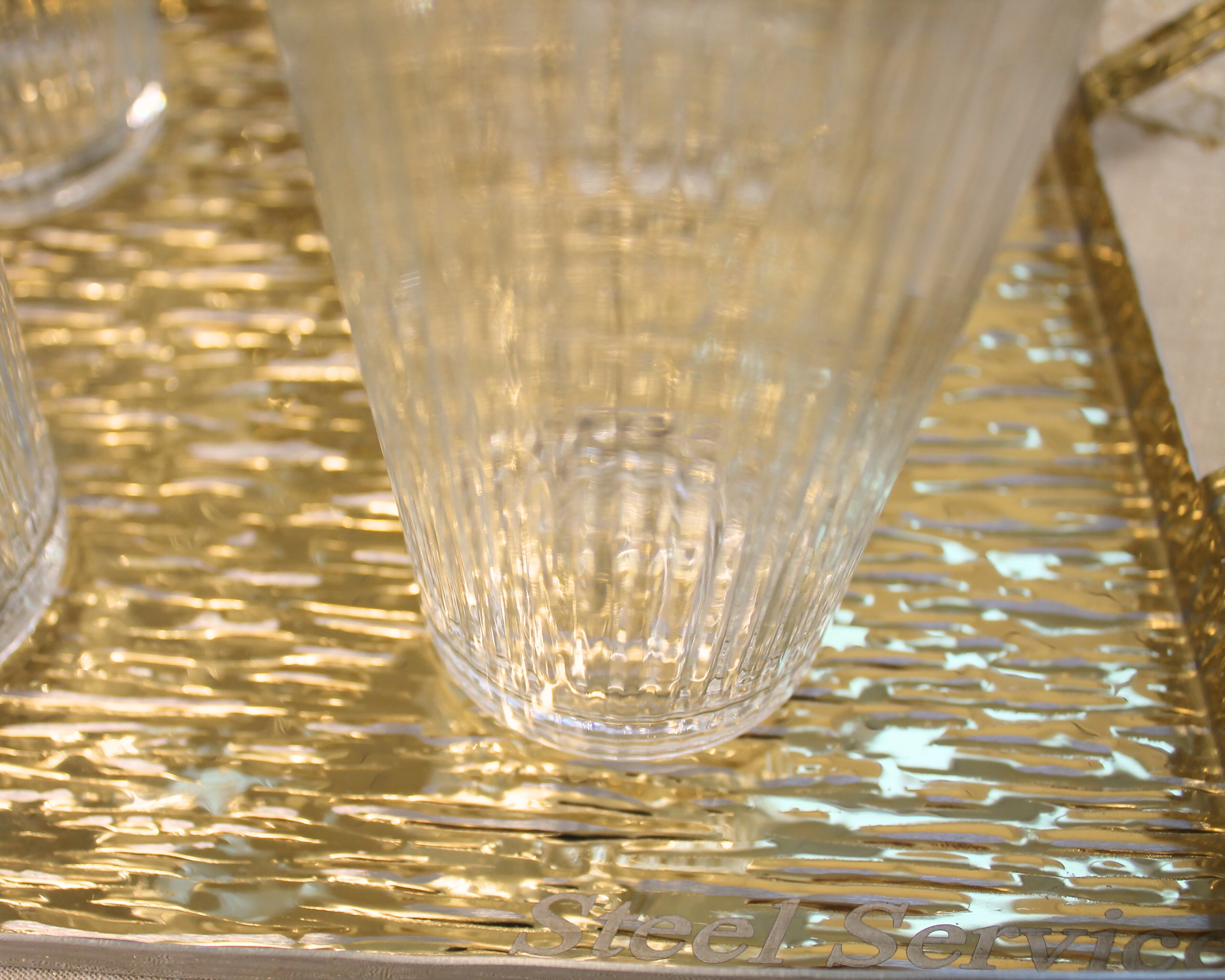 VASSOIO ACCIAIO GOLD