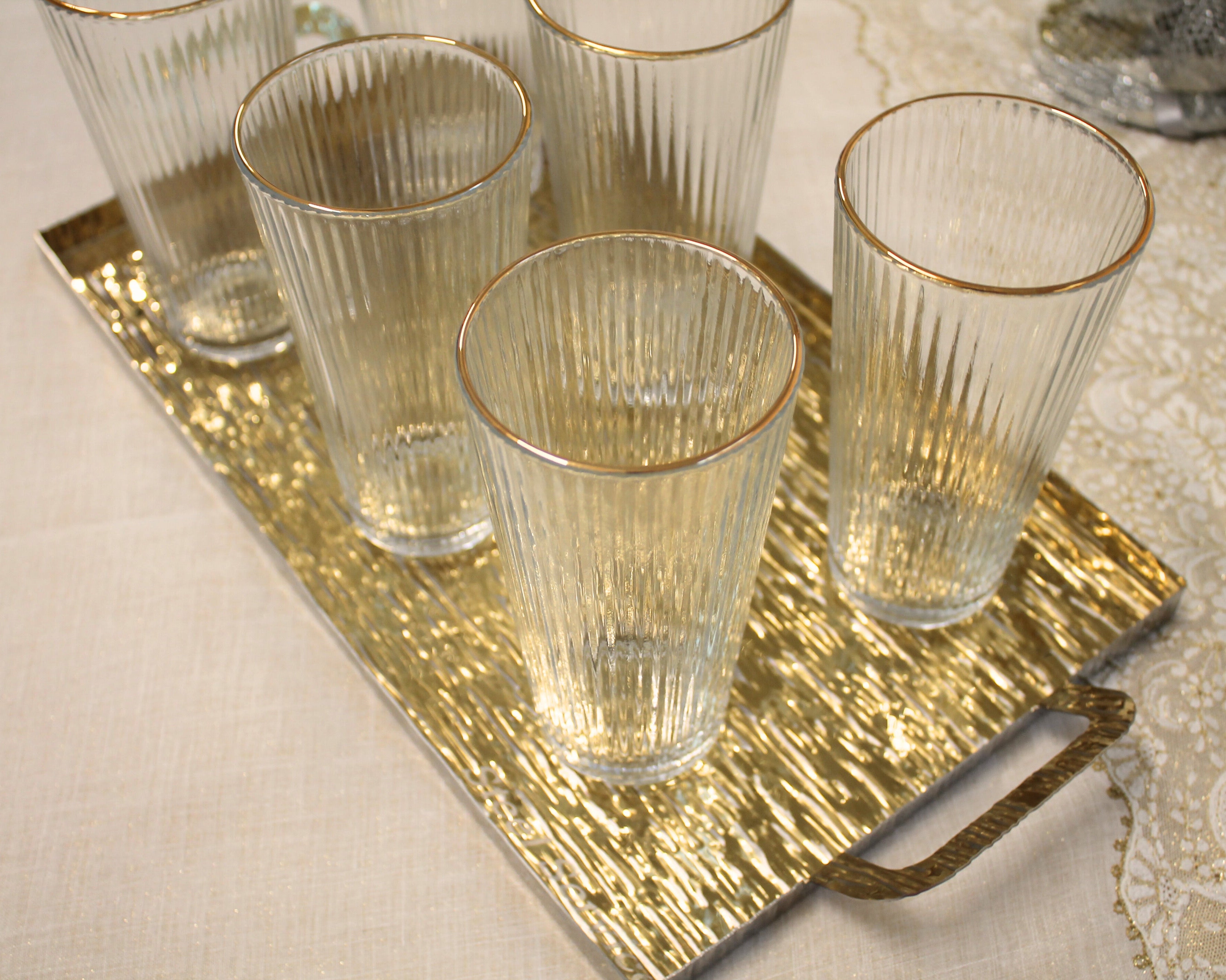 VASSOIO ACCIAIO GOLD