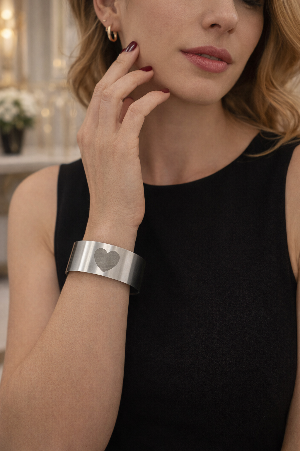 Bracciale satinato acciaio inox