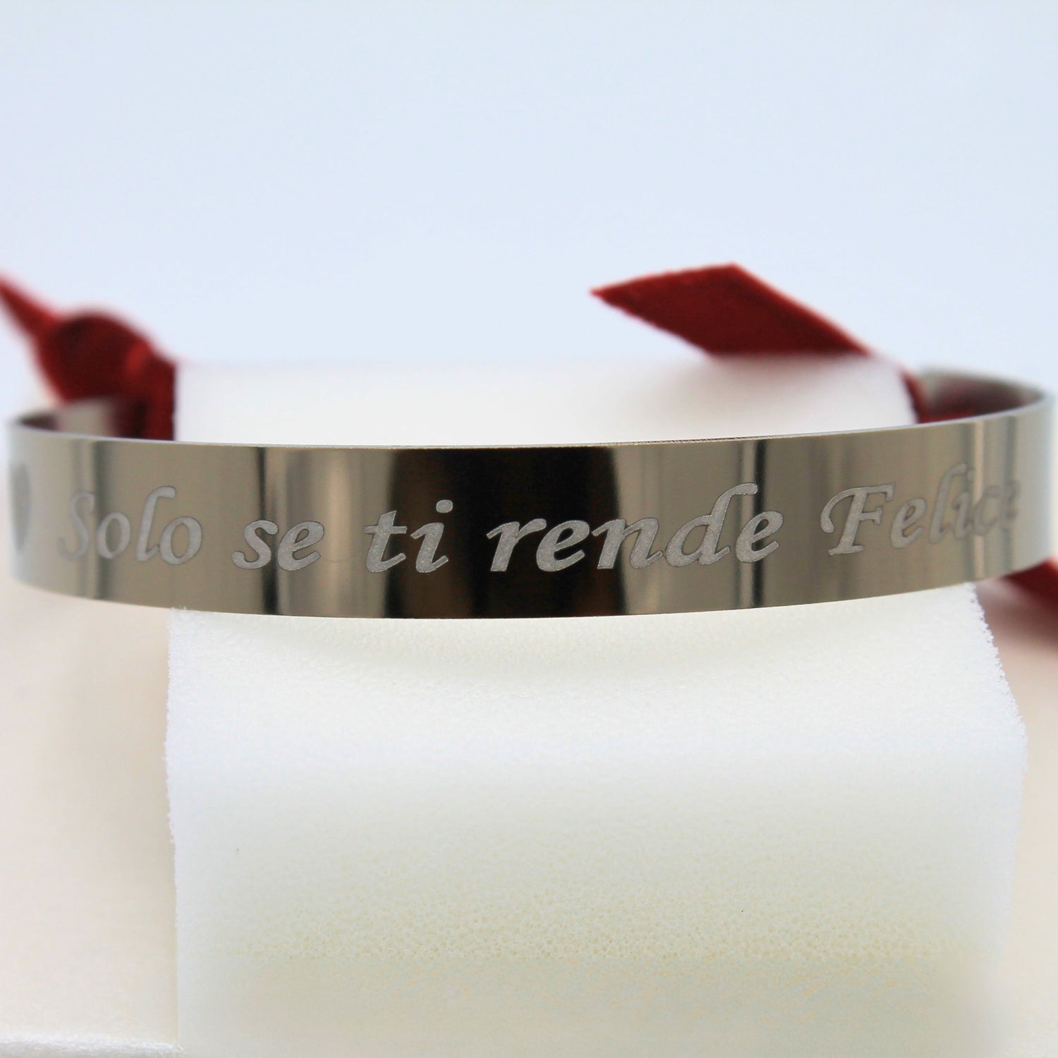 Bracciale libertà cordino borgogna