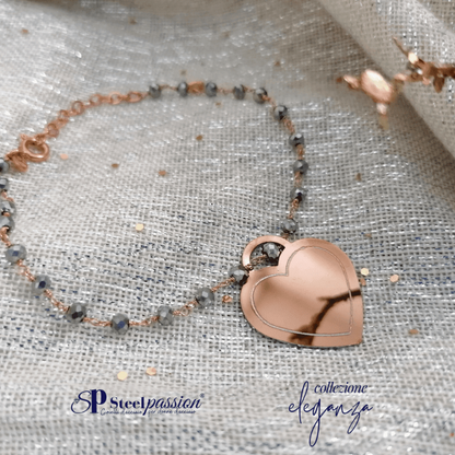 cuore inox silver stones