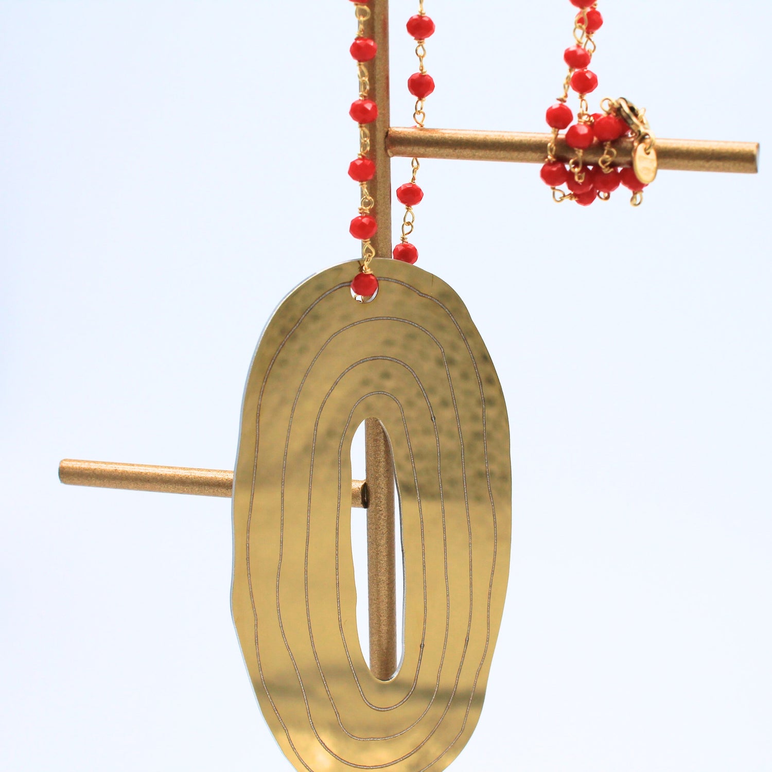 Ciondolo acciaio inox dorato collezione elisir