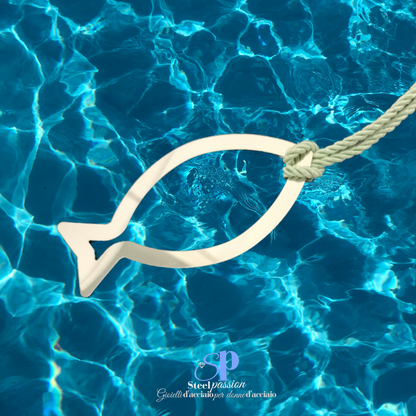 Ciondolo pesce silver