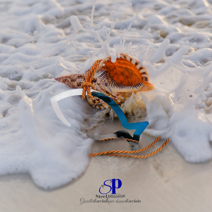 Ciondolo pesce acciaio inox