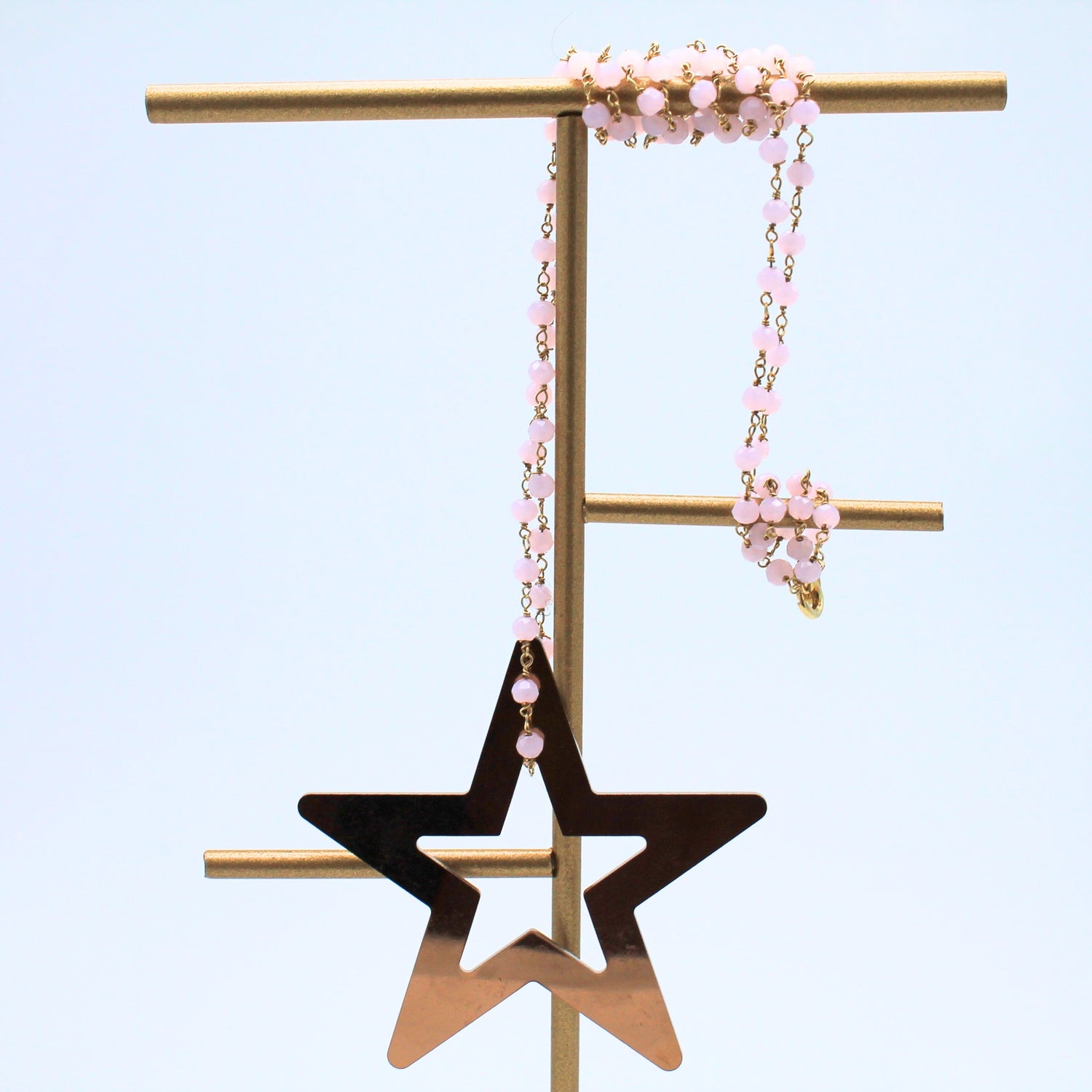 Collana ciondolo acciaio inox rosy