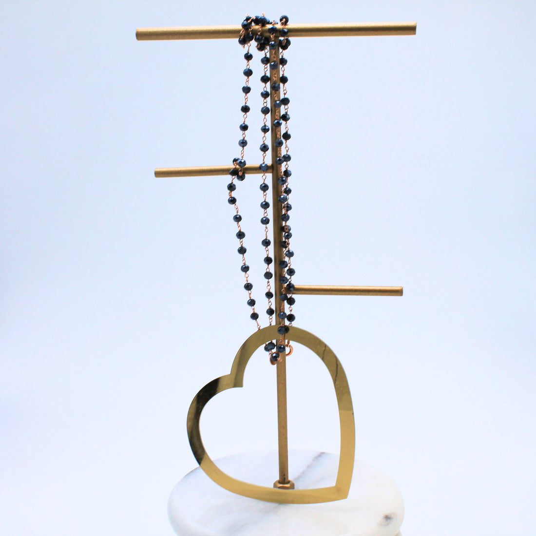 Collana ciondolo cuore comete oro