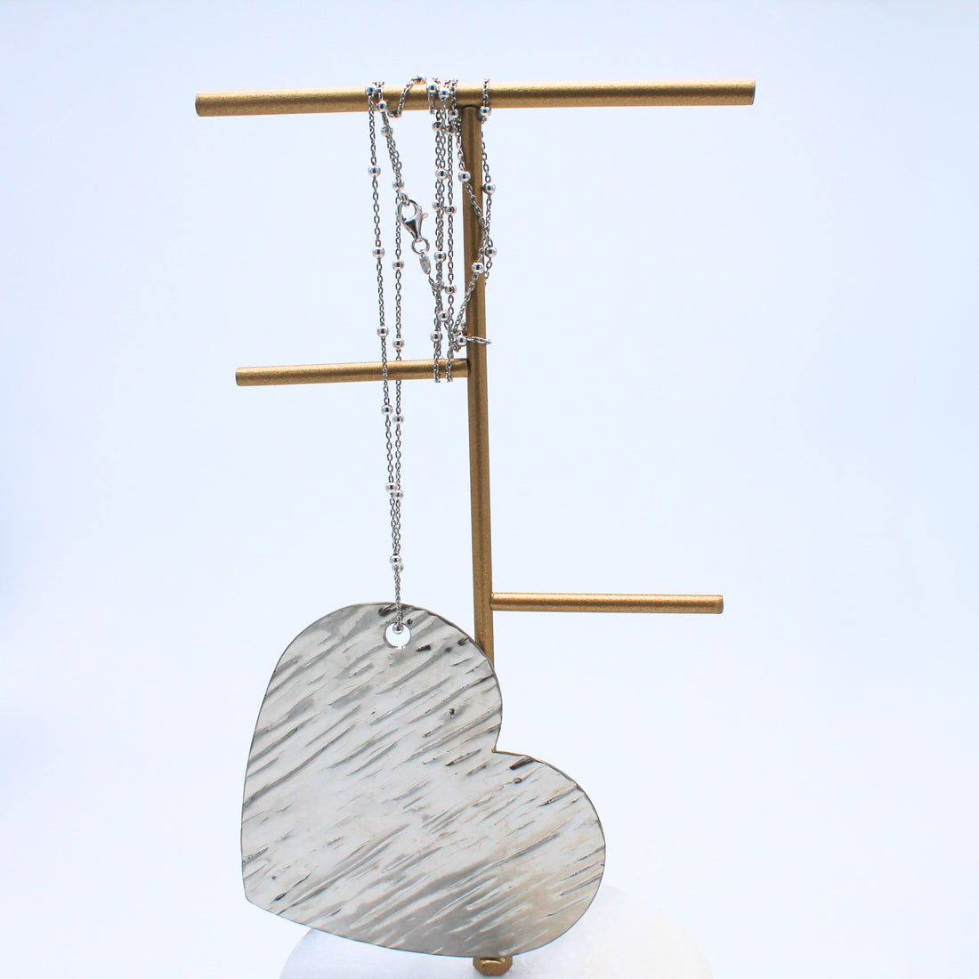 Ciondolo inox cuore grande istinto