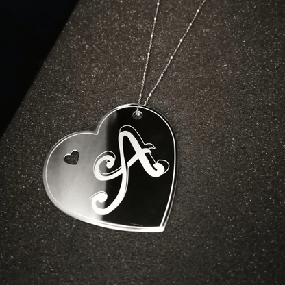 Collana ciondolo inciso acciaio inox