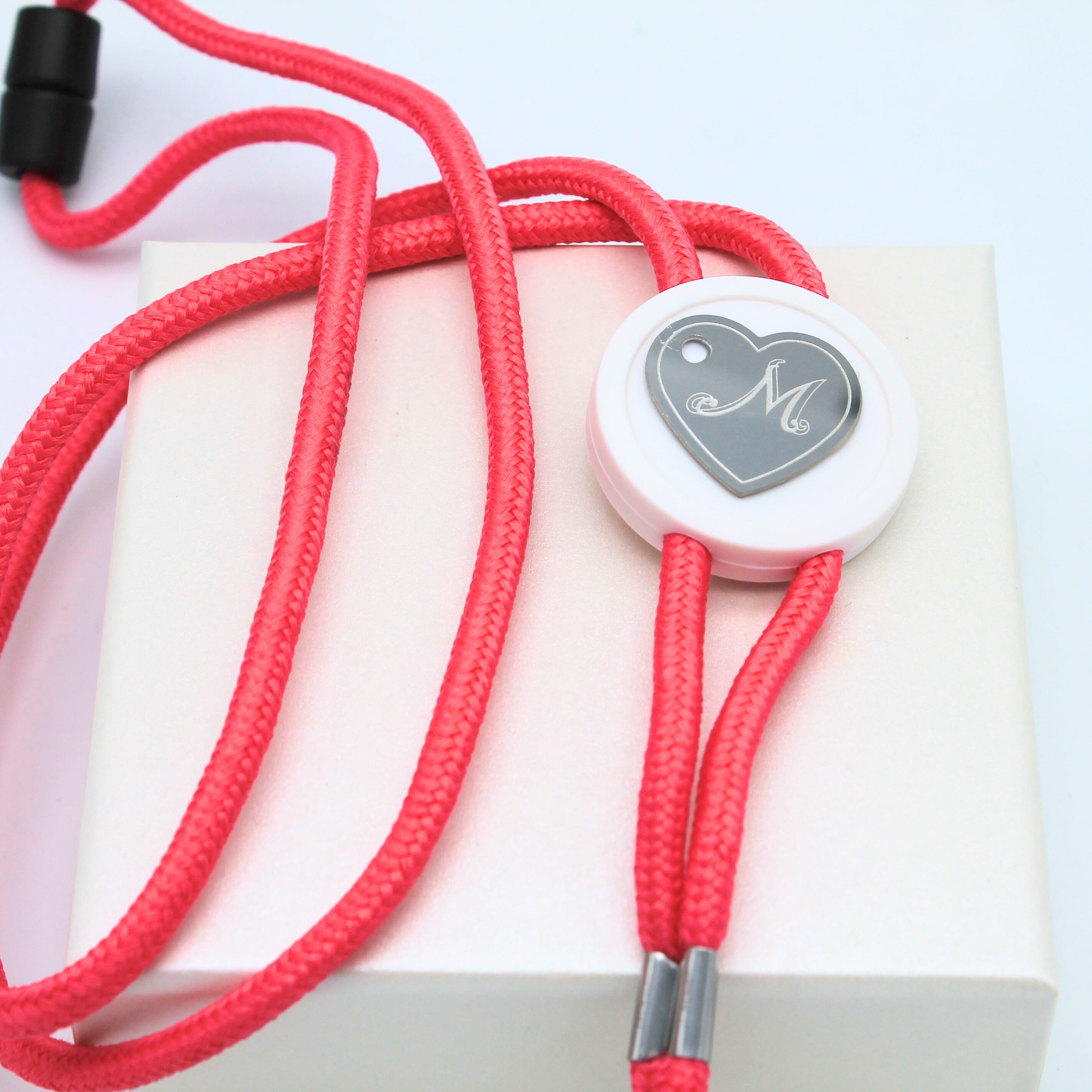 cuore inciso acciaio inox