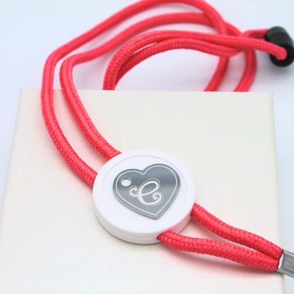 cuore inciso acciaio inox