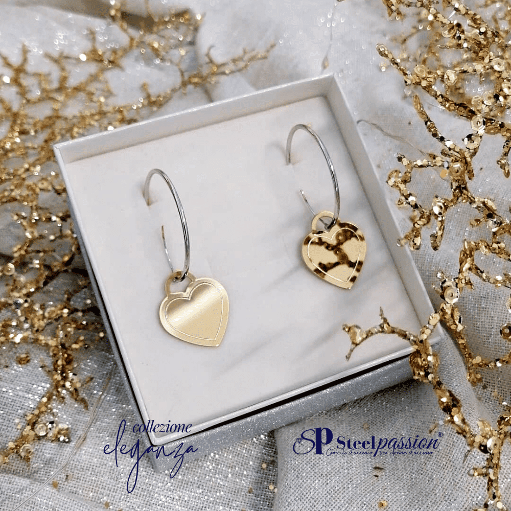 cuori acciaio inox eleganza