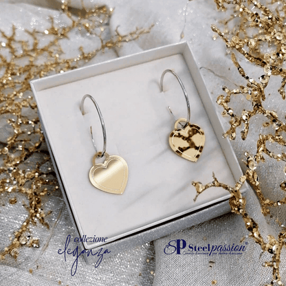 cuori acciaio inox eleganza