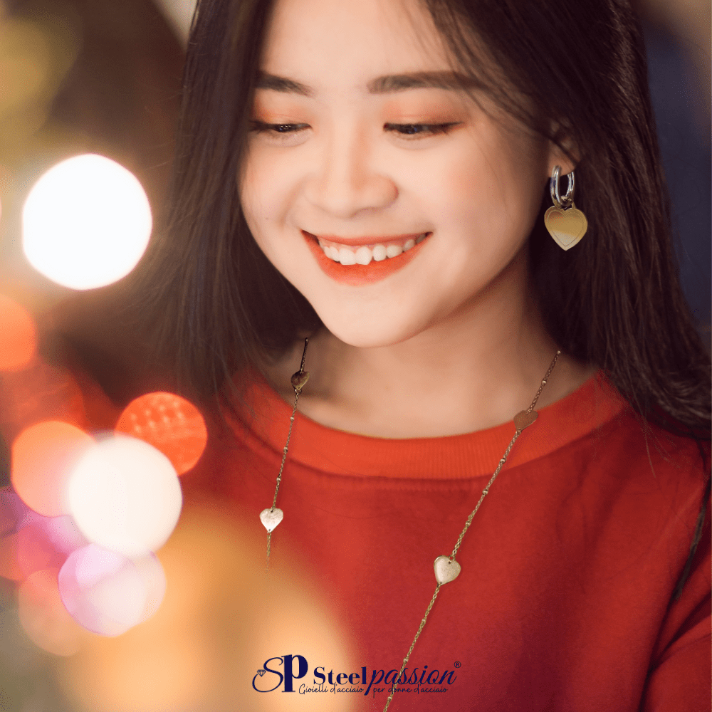 orecchini mini hoop acciaio