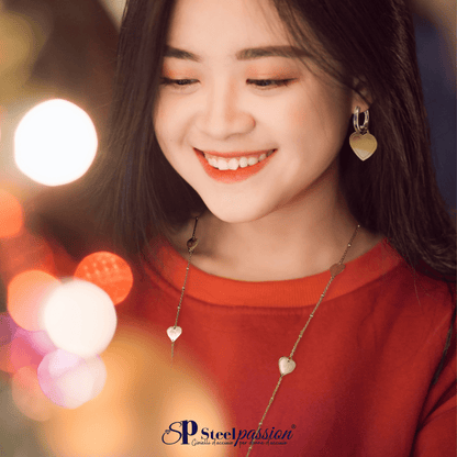 orecchini mini hoop acciaio