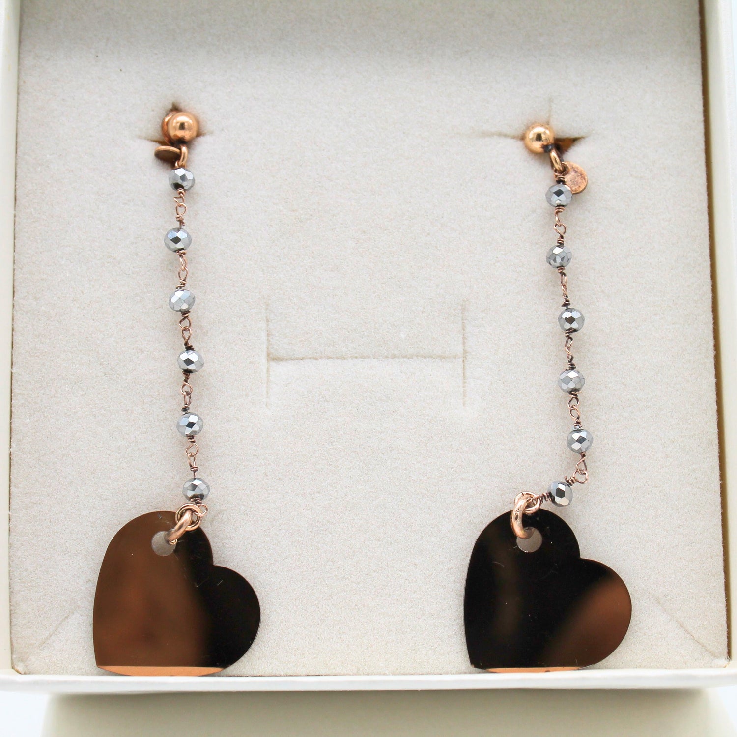 orecchini silver stones