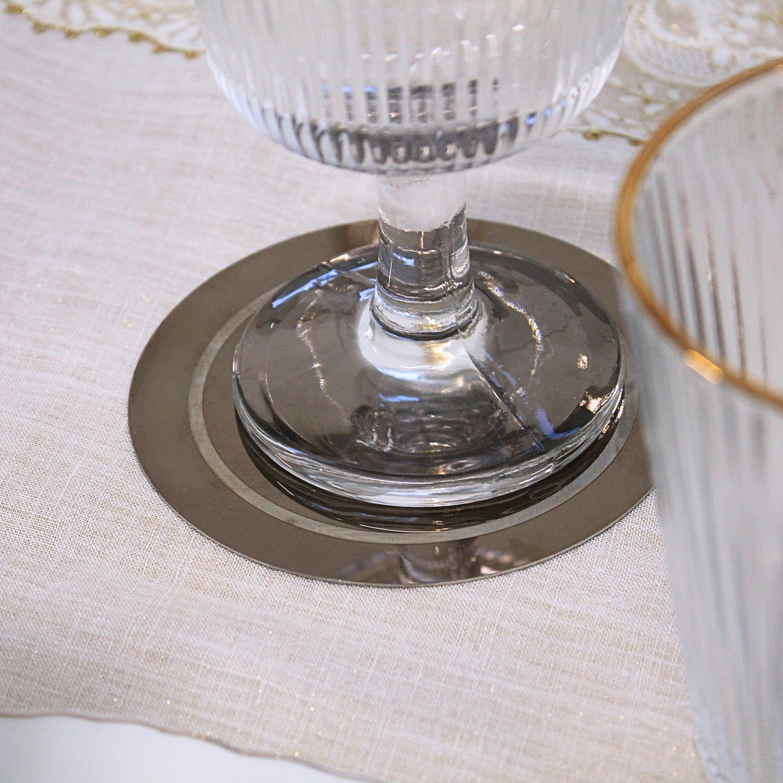 Sottobicchiere acciaio bronze