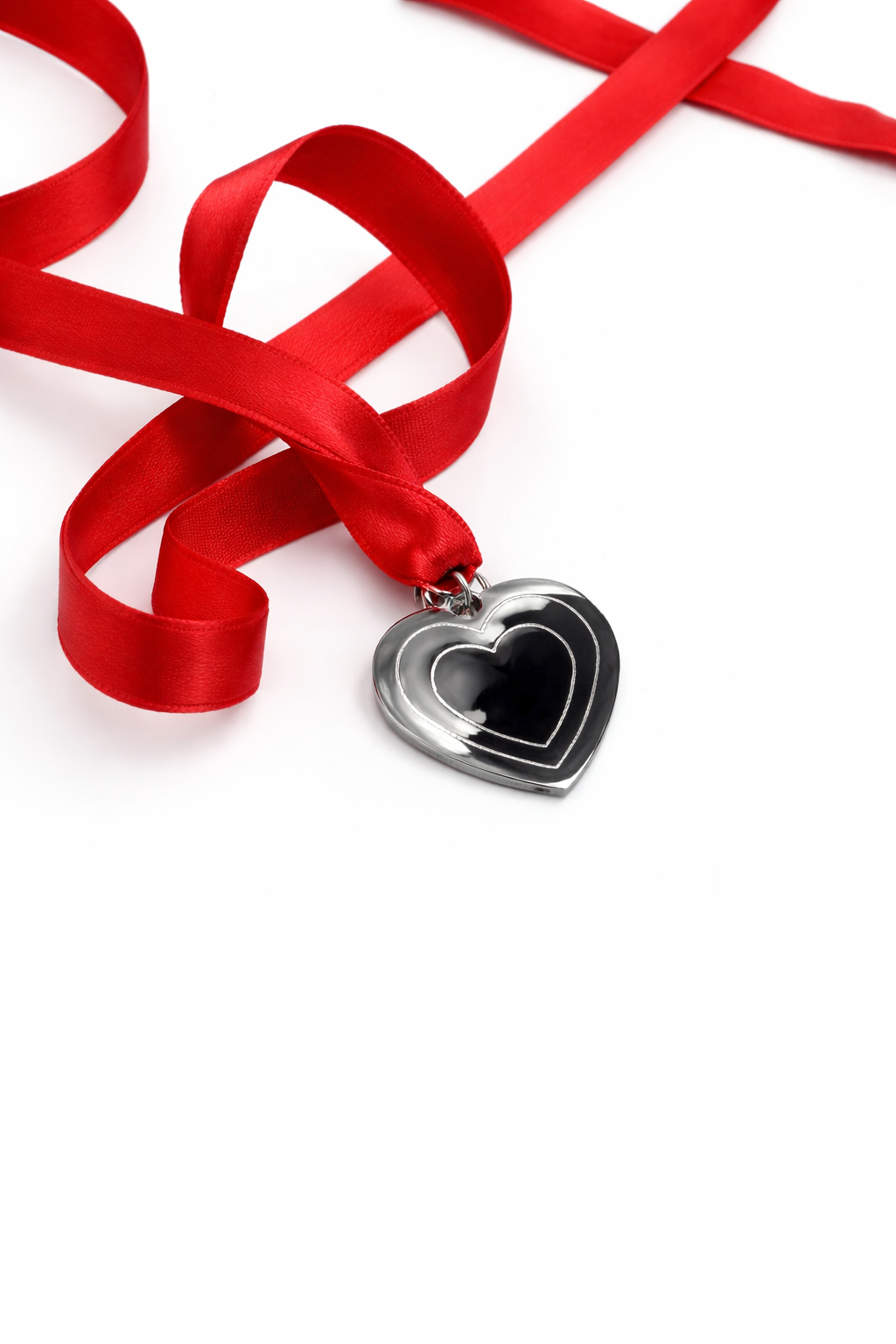 cuore inox targhetta
